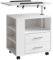 Vicco Mesilla de Noche Bora, Blanco, 90 x 40 cm con 2 cajones