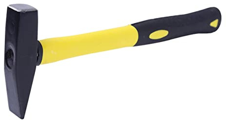 Veemoon TPR Handle Hammer 500g Flat Head Fitter Hammer with Plastic Coated Grip for Workshop and Construction Use