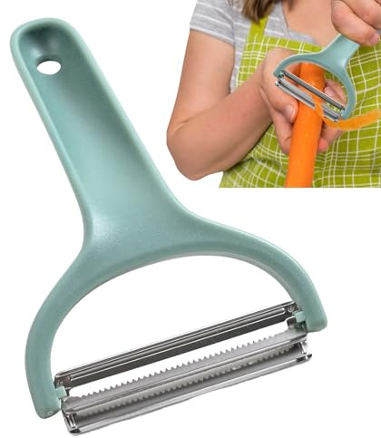 Shredder Slicer Cabbage - Cutter di verdure a presa anti -slip, elicottero di frutta curva | Strumento da cucina per pesche e cetrioli, lama di taglio manuale, dispositivo di preparazione degli alimen