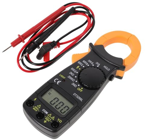 HONMEET Pinza Amperimétrica Digital Multímetro De Pinza Portátil Alta Precisión Protección Completa Medición Automática Voltímetro Ohmímetro Uso Eléctrico Profesional