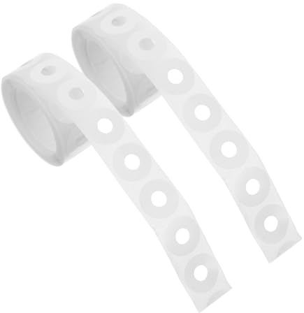 ZUNOXAZ 500 pièces Autocollants Renfort Trou Blanc PVC Auto-adhésifs Étiquettes Réparation Renforcement Perforations Protection pour Bureaux et Écoles