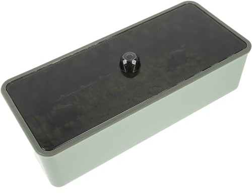 Housoutil Scatola Portaposate Scolapiatti in Materiale Riutilizzabile Verde Menta Custodia Portautensili da Banco per Organizzare e Bacchette in Cucina Accessorio Pratico e