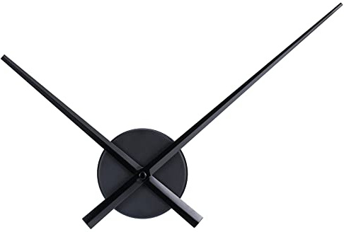 Mudder 3D Clock Hands Wall Clock for Kitchen Office and Home Art Decor Quartz Clocks Movement Mechanism Accessories (Black)