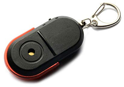 ATATMOUNT Portachiavi con Luce a LED con Suono di fischio, localizzatore di Chiavi di Allarme Anti-smarrimento Wireless