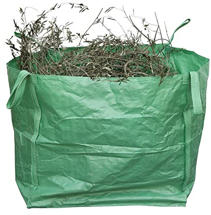 Garden Waste Bags Bin Liners Gardening Bag Shower proof Reusable Ideal For Collecting Collecting Rubbish Grass Weeds Shrub Clippings In Size 1PCS (green 48x41x48cm)