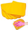 Jumbo Yellow Dusters - Pack of 24 Cleaning Cloth - 100% Cotton Heavy Duty Dusting and Polishing Cloth - Multi Surface Soft Cleaning Duster for Car, Window & Kitchen-35x45 cm (Pack of 24)