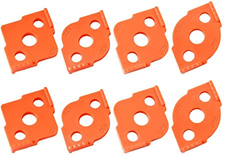 Radius Jig Router Templates, Radius Quick Jig for Woodworking, Routing Rounded Corners Bit Templates R10 R15 R20 R25 R30 R35 R40 (8)