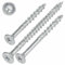 SCREW REBEL Holzschrauben 6,0 x 160 mm, 100 Stück, hell verzinkt - Universalschraube mit Doppelspiralgewinde, Spanplattenschraube mit TX30 Antrieb und ETA Zulassung
