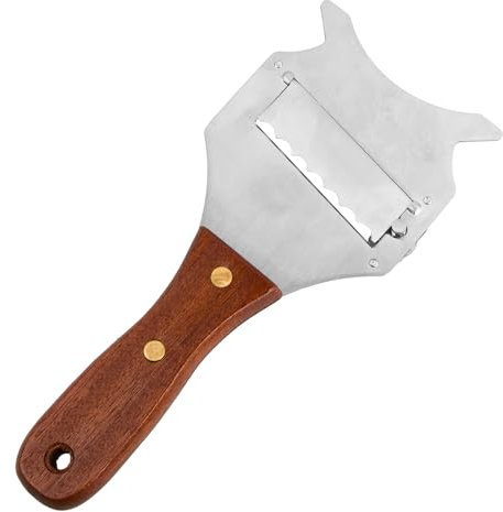 Anseom Tartufo Affetta,Affettatrice per Cioccolato Regolabile con Manico in Legno Affetta per Formaggio Affettatartufi in Acciaio Inox per Chocolate, Tartufi, Verdure e Formaggi