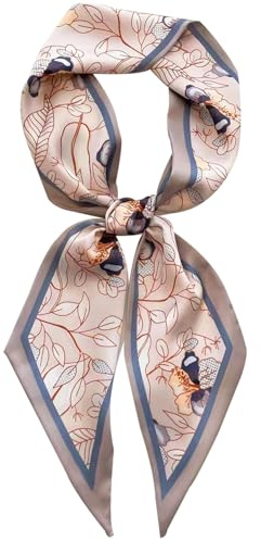 Hioyiwse Head Scarf Hair Neck Scarves For Women Purse Bag Scarfs For Handbags Silky Long Thin Satin Headscarf Fashion Lightweight 59 * 5.9inch B32