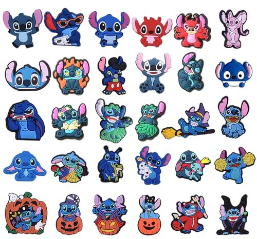 30 Pcs Crocs Stecker Cartoon Crocs Anstecker DIY Anime Shoes Charm Anime Shoes Charm Removable PVC Shoe Decoration Accessories Geburtstagsgeschenk, Party Gifts for Children