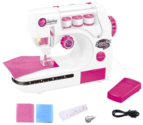 Portable Sewing Machine | Small Sewing Machine Adults Kids Sewing Machine | Portable Sewing Machine Toy Pretend Play Arts and Crafts Toys Crafting Mending for Kids Children