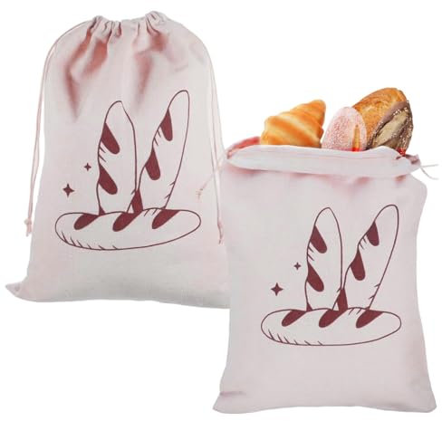 Reusable Bread Bags – 2 Pack Loaf Bag for Homemade Bread Storage