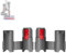 2 Stück Wandhalterung für Dyson V15 V12 V11 V10 V8 V7 Staubsauger Zubehör, Dyson Zubehör Halterung, Aufsatzhalter für Dyson Organizer