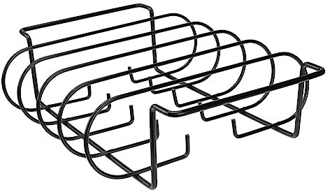 TOYANDONA Côtes Fer pour Barbecue Grill à Steak Support à Côtes pour Griller Résistant Chaleur