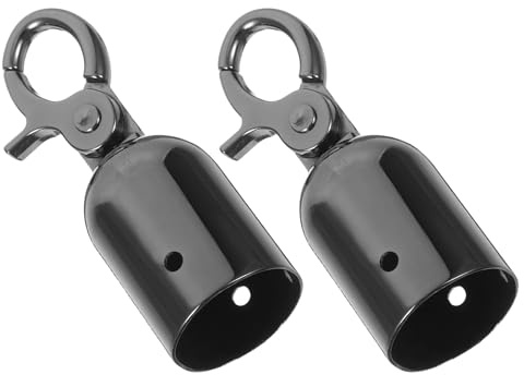 Healvian 2pièces Butée De Câble Avec Crochet De Embout Pour Corde Diamètre Noir Connecteur De Corde Pour Garde-corps De Terrasse