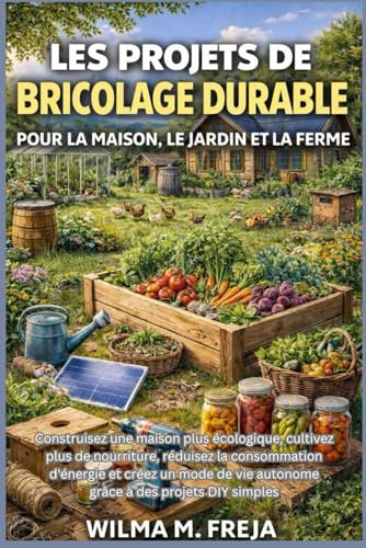 LES PROJETS DE BRICOLAGE DURABLE POUR LA MAISON, LE JARDIN ET LA FERME: Construisez une maison plus écologique, cultivez plus de nourriture, réduisez ... vie autonome grâce à des projets DIY simples