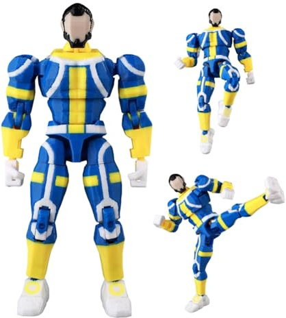 Jiumaocleu Actionfigur The Immortal Mark Grayson figurer anime 3D-tryck flerledad figur att samla på med tillbehör avtagbara delar, dekorationer 14 cm