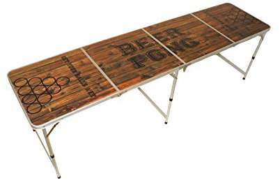 Baltic Pong Beer Pong Tisch, Zusammenklappbar, leicht transportabel, Zugelassen für Turniere, Alkoholspiel, für Erwachsene, 2-4 Spieler, mit Regelwerk