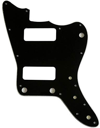 Passend für Japan Jazzmaster mit P90 Pickups, Stil ohne Rhythmuskontrolle, Gitarren-Pickguard (3-lagig, schwarz)