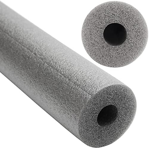 Rohrisolierung - METERWARE - (Stangenlänge 1 m) GRAU Basic Isolierschlauch Heizung Sanitär PE Isolierung Made in EU (12/15 x 9 mm (Rohr Ø x Isolierstärke)