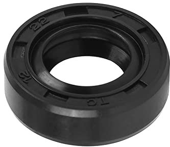 QUARKZMAN 12 x 22 x 7mm TC Olio Sigillo x Gomma Doppio Labbro per Moto Alberi Motore e Pompe Idrauliche, [Nero]