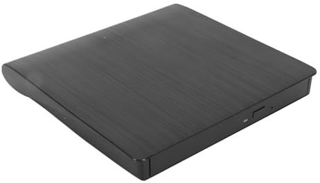 Elprico unità CD/Dvd Esterna, Masterizzatore Lettore USB 3.0 Ad Alta velocità, Lettore Dvd Multifunzione per PC Portatile per per OS X (Black)