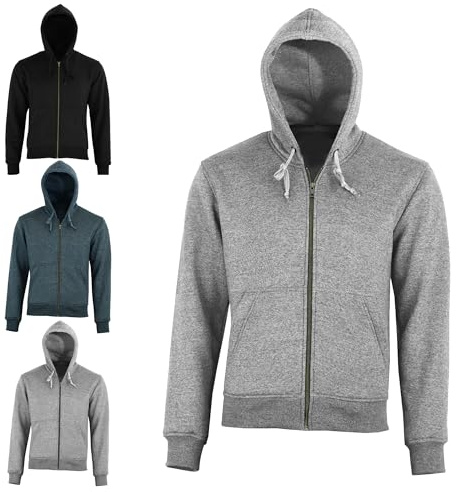 Vaster Moto Sudadera con capucha Moto Racing para hombre Tejido de aramida, chaqueta protegida para motocicleta, elegante sudadera con capucha, forro protector, aprobación CE (EN 17092-3) (5XL, Gris)