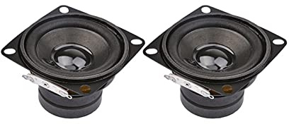 RZQMPV 2Inch Portable Speakers Full Range Speaker Driver 4Ohm 8Ohm 10W Loudspeakers Audio Column For Home Sound Theater DIY 2Pcs Bookshelf sound system (Color : 8Ohm)