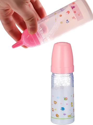 Biberón mágico para muñecas Biberón Leche Juguete Accesorios para Muñecas Mamás para Niños Biberón Juguete con Leche Mágica Botellas Poppatoio Tetina para Muñecas