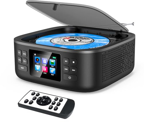 Portable CD Player with Bluetooth and Speakers Desktop CD Players for Home
