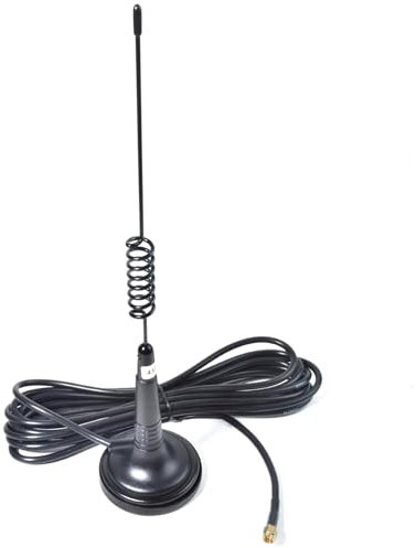 HYS 433 MHz, magnetische Halterung, 3dBi SMA-Stecker-Antenne, kompatibel mit Funkmodul, Funk-Scanner
