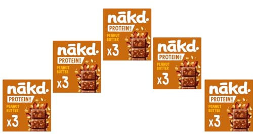 Protein Peanut Butter Bars Multipack, 5 x 135g,Each bar is packed with 7g of plant-based protein to fuel your active lifestyle.