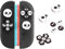 Jemdo Copri levette e tasti compatibile con Switch 2 (2025) – cappucci joystick in silicone rosso/nero con design floreale e coperture per tasti, regali per controller per ragazze e bambini