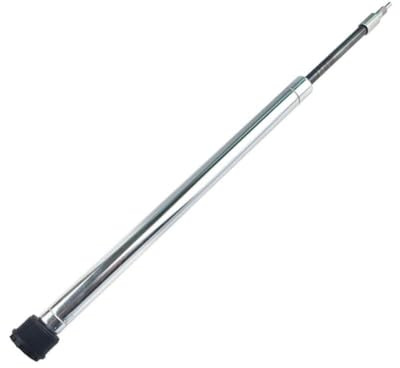 VIRELLO Cartuccia molla forcella in lega di alluminio, 29,5 mm argento olio sospensione anteriore con controllo manuale o cavo per riparazione MTB, lunghezza 555 mm