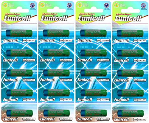 20 x 27A quecksilberfreie Alkaline 12V Batterie (4 Blistercards a 5 Batterien) MN27, A27, V27GA, L828, GP27A EINWEG FBA