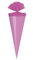 25 Deko Schultüten / Länge: 12cm / Farbe: lila