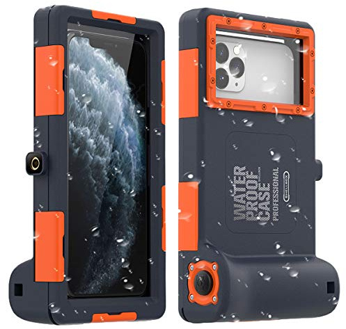Universel Coque Étanche et Anti-Choc pour iPhone 11 Pro Max XS Max XR X 8 7 6S Plus Galaxy Note10 10 s9 S9 Jusqu'à 6.8 Pouces,Étanche jusqu'à 15 m