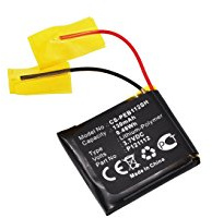 TECHTEK Battery 130mAh compatible with [Pebble] 401S, E-Paper, Pebble Steel, Watch 2 replaces P121112 FBA