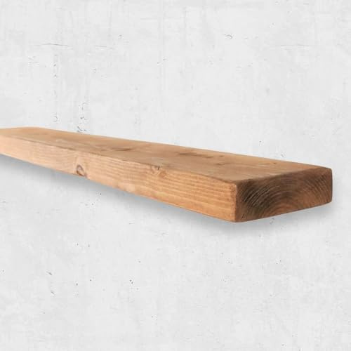 Chill House Mensola Galleggiante Rustica 15cm x 3.5cm, Pino Antico, 50cm