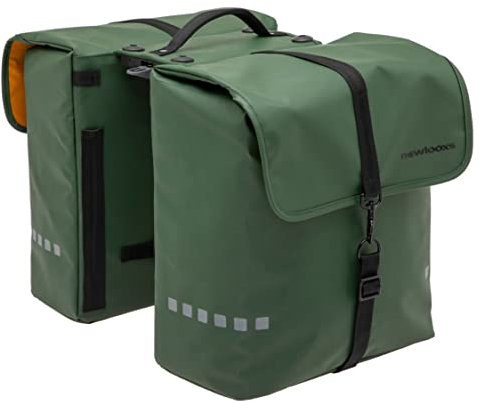 New Looxs Odense Double 39 L - Doppeltasche - Fahrradtasche für Racktime Gepäckträger - Doppelte Fahrradtasche mit Eingebauter Racktime-Adapter