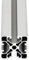 SCHMIDT systemprofile 1400mm Aluminium Profil 40x40mm Nut 8 Strebenprofil eloxiert 4040 Alu Konstruktionsprofil