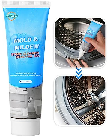 HIHWEM Mold Remover Gel, Household Washing Machine Cleaner for Washing Machine Seal, Bathroom Grout, Caulk, Mold Cleaner Best for Home Sink, Kitchen, Showers