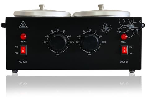 Calentador de cera eléctrico profesional (ollas dobles negras)