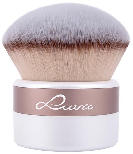 XXL Kabuki Pinsel Luvia, Schminkpinsel, Puder-Pinsel für das Gesicht, Bronzer, Veganer Kosmetikpinsel/Kabuki Brush - Elegance