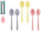 Couverts à salade de couleurs assorties – 29 cm x 7,2 cm – Design pratique, élégant et ergonomique – Parfait pour toutes les occasions et un usage domestique (1 pièce)