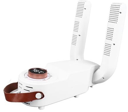 Foot Dryer, Deodorizing Drying Constant Temperature White Shoe Dryer 90 Degree Folding ABS for Home (Changor5g6z12efsx-11)