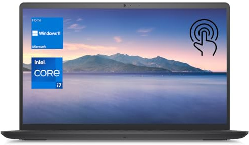 DELL Inspiron 3520 15.6 Touchscreen i7 Laptop, 15.6 FHD Touchscreen, Intel Core i7-1255U, 16GB RAM, 1TB SSD, Numeric Keypad, Webcam, SD Card Reader, HDMI, Wi-Fi, Windows 11 Home, Black