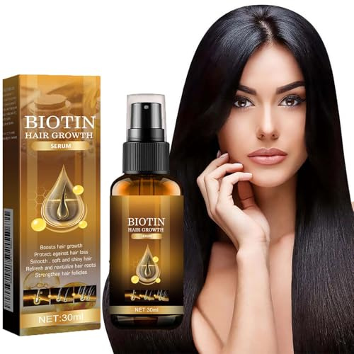 Sérum de croissance des cheveux à la biotine, sérum de croissance des cheveux, pour accélérer la croissance des cheveux, spray de croissance des cheveux à la biotine, anti-chute des cheveux, S-pray