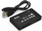 DragonSat All in One Multi Card Memory Reader Adapter for Micro SD SDHC M2 MMC XD CF MS with External USB- Black